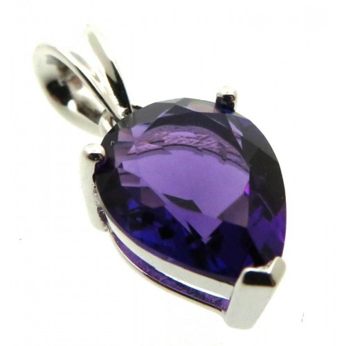 Siberian Amethyst Quartz Sterling Silver Pendant 05